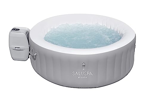 Bestway St. Lucia SaluSpa 2 to 3 Person Inflatable Round Outdoor Hot Tub with 110 Soothing AirJets