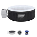 Coleman SaluSpa 2 to 4 Person Inflatable Round Outdoor Hot Tub Spa with 60 Soothing AirJets