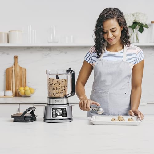 Ninja Foodi 3-in-1 Power Nutri Mixer, 2,1L Krug, 1200W, Smoothies & Aufstriche, Silber