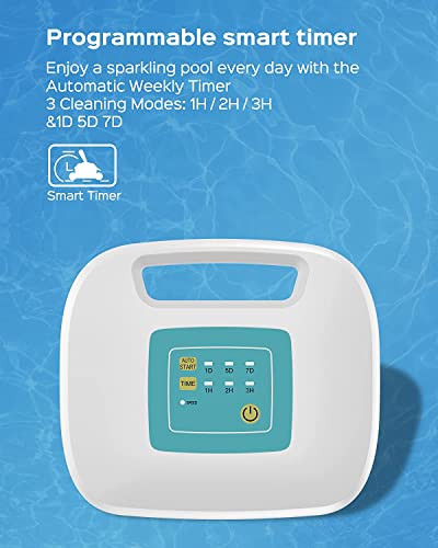 WYBOT Robotic Pool Cleaner, Ultra Strong Suction, Wall Climb Pool Vacuum with Remote Control