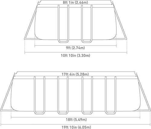 INTEX 26355EH Ultra XTR Deluxe Rectangular Above Ground Swimming Pool Set