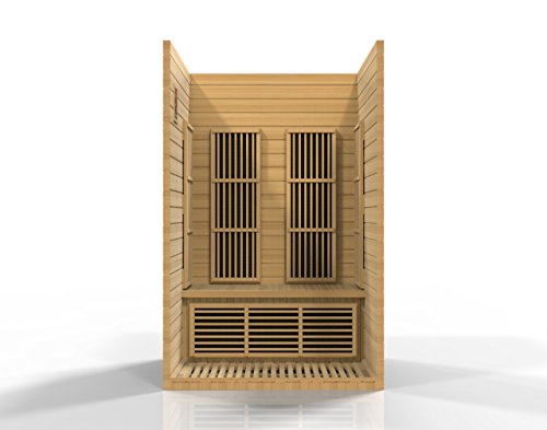 BOTARO Maxxus Saunas MX-J206-01 Seattle Carbon Far Infrared Sauna for 2 Persons