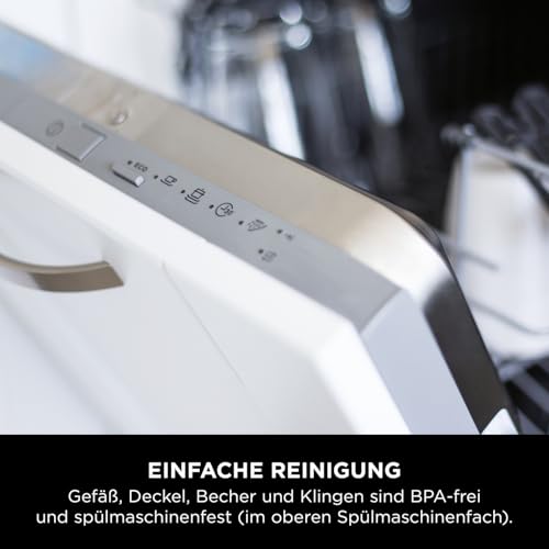 Ninja 2-in-1 Detect Power Mixer Pro, 1200W, mit Krug & Single-Serve Tassen, Schwarz