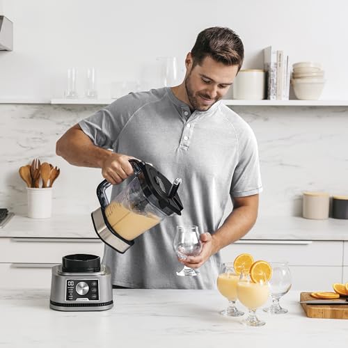 Ninja Foodi 3-in-1 Power Nutri Mixer, 2,1L Krug, 1200W, Smoothies & Aufstriche, Silber