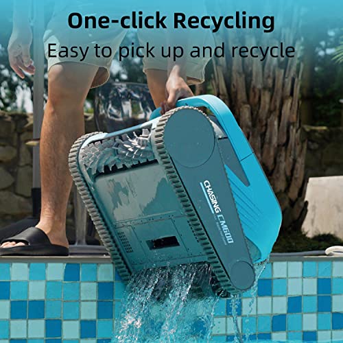 Chasing CM600 Robotic Pool Cleaner, Pool Vacuum Support Different Shape’s Pool Up to 300m²