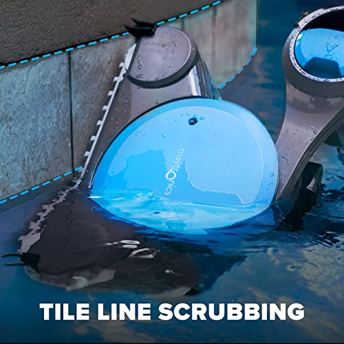 Dolphin Premier Robotic Pool Cleaner with Powerful Dual Scrubbing Brushes and Multiple Filter Options