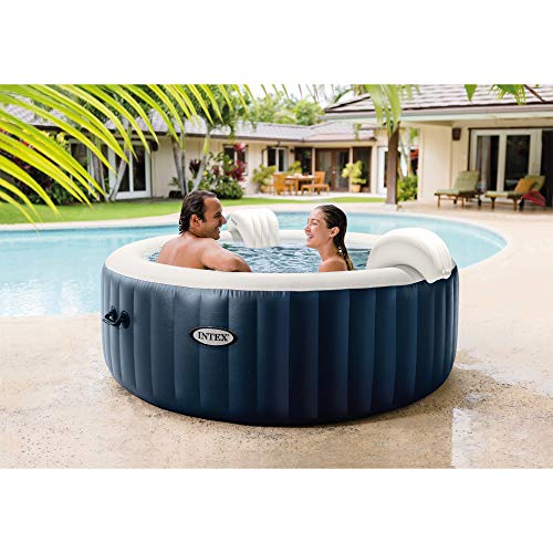 Intex 28429E PureSpa Plus 6.4 Foot Diameter 4 Person Portable Inflatable Hot Tub Spa