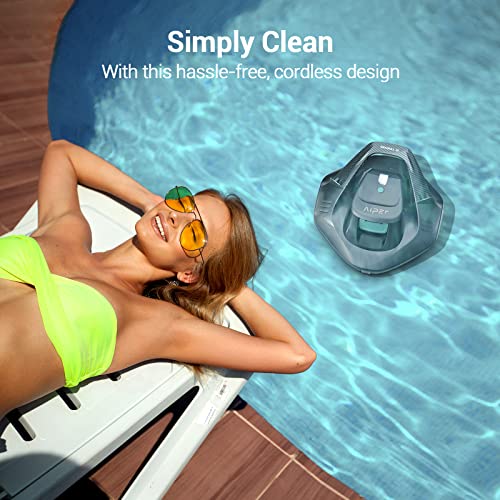 AIPER Seagull SE Cordless Robotic Pool Cleaner, Pool Vacuum Lasts 90 Mins,