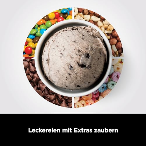 Ninja CREAMi Eismaschine, 7 Programme, für Eis, Gelato, Sorbet, 3 Behälter, 1,4L