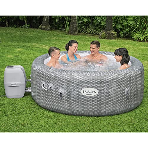 Bestway Honolulu SaluSpa 2-6 Person Inflatable Round Outdoor Hot Tub Spa with 140 Soothing AirJets