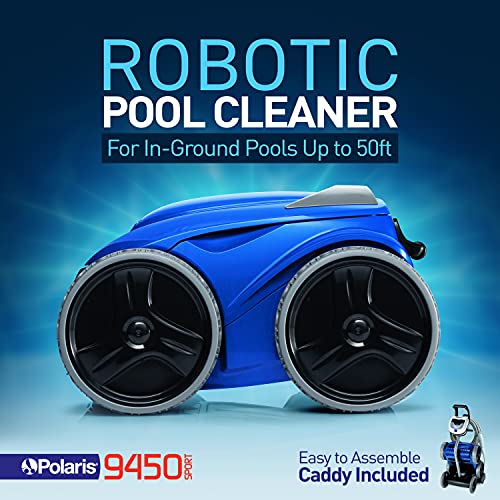 Polaris 9450 Sport Robotic Pool Cleaner, Automatic Vacuum for InGround Pools up to 50ft