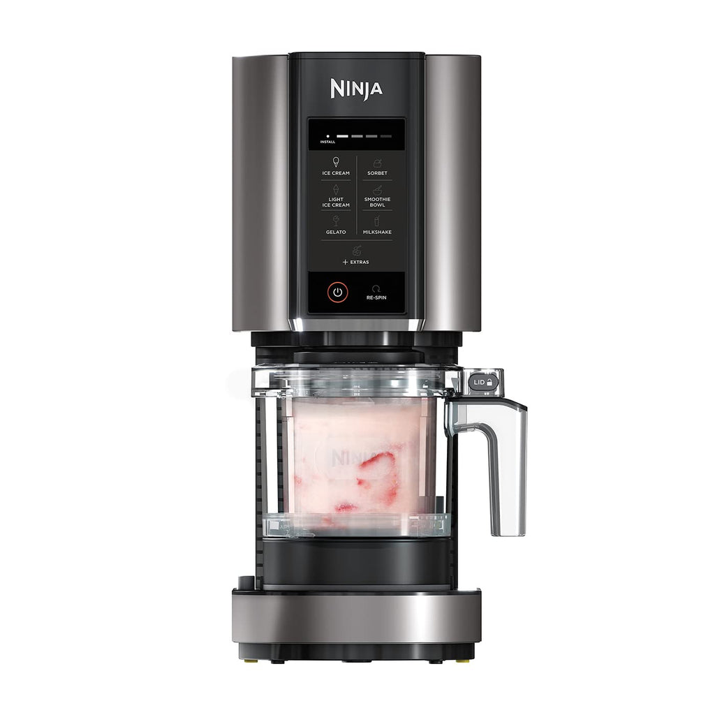 Ninja CREAMi Eismaschine, 7 Programme, für Eis, Gelato, Sorbet, 3 Behälter, 1,4L
