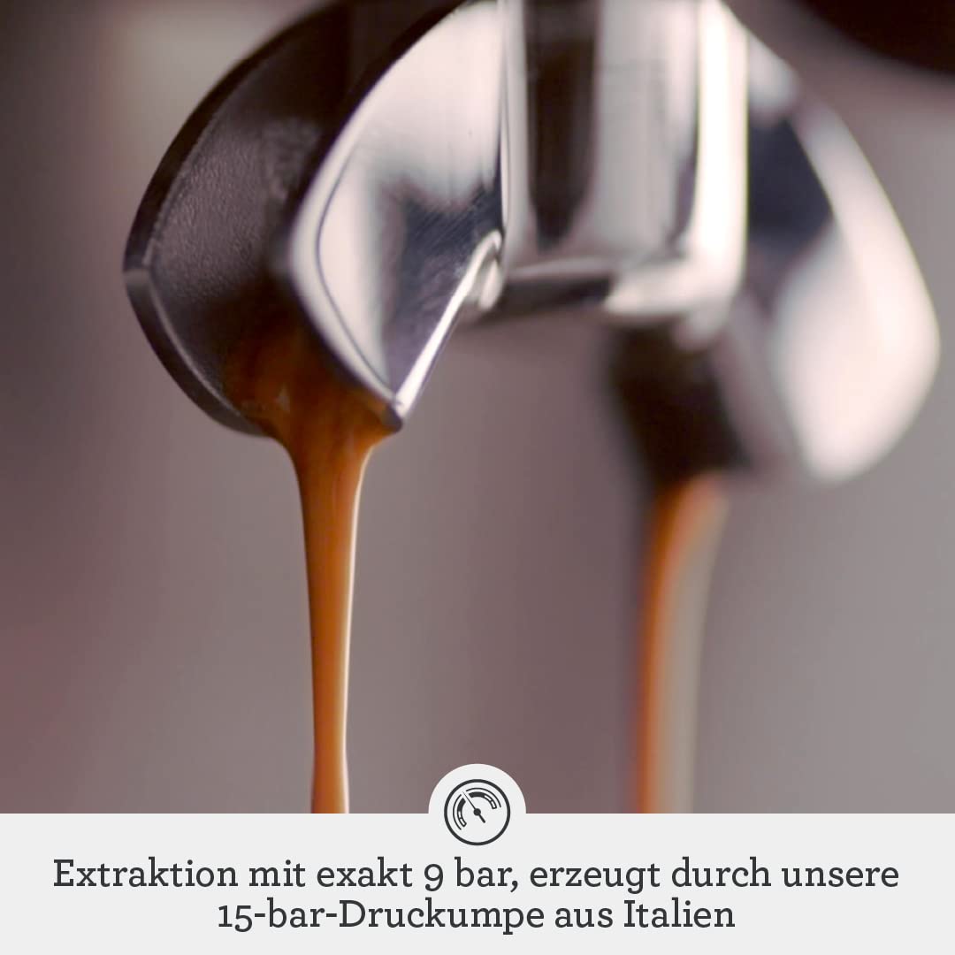 Sage Barista Pro Siebträgermaschine mit Mahlwerk und Schnellaufheizung