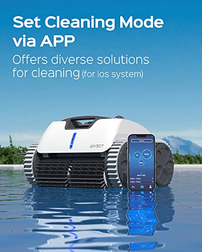 WYBOT Wall Climbing Robotic Pool Cleaner with APP Mode, Excellent Suction Power