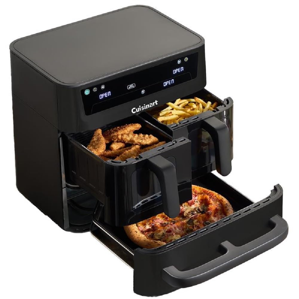 Cuisinart Tri Zone Heißluftfritteuse & Ofen, 13,6L, 3 Kochzonen, 9-in-1, PFAS-frei