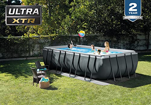INTEX 26355EH Ultra XTR Deluxe Rectangular Above Ground Swimming Pool Set