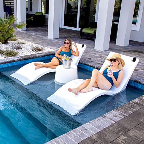 Floating Luxuries Kai Shelf Lounger, in-Pool, Use in Pools with Shelves Up to 9 Inches Deep