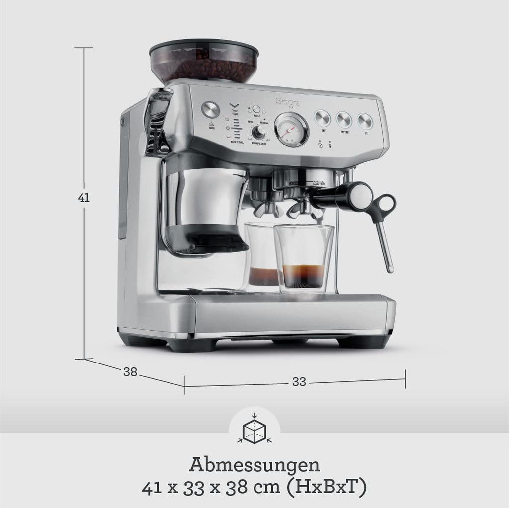 Sage Barista Express Impress Siebträger mit Automatischem Tamper & Mahlwerk