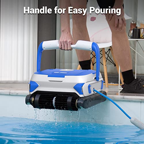 Rock&Rocker Upgraded Powerful Automatic Pool Cleaner, Robotic Pool Vacuum Cleaner