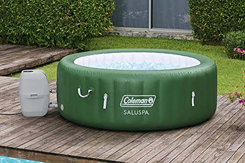 Coleman SaluSpa Inflatable Hot Tub Spa | Portable Hot Tub with Heated Water System and 140 Bubble Jets