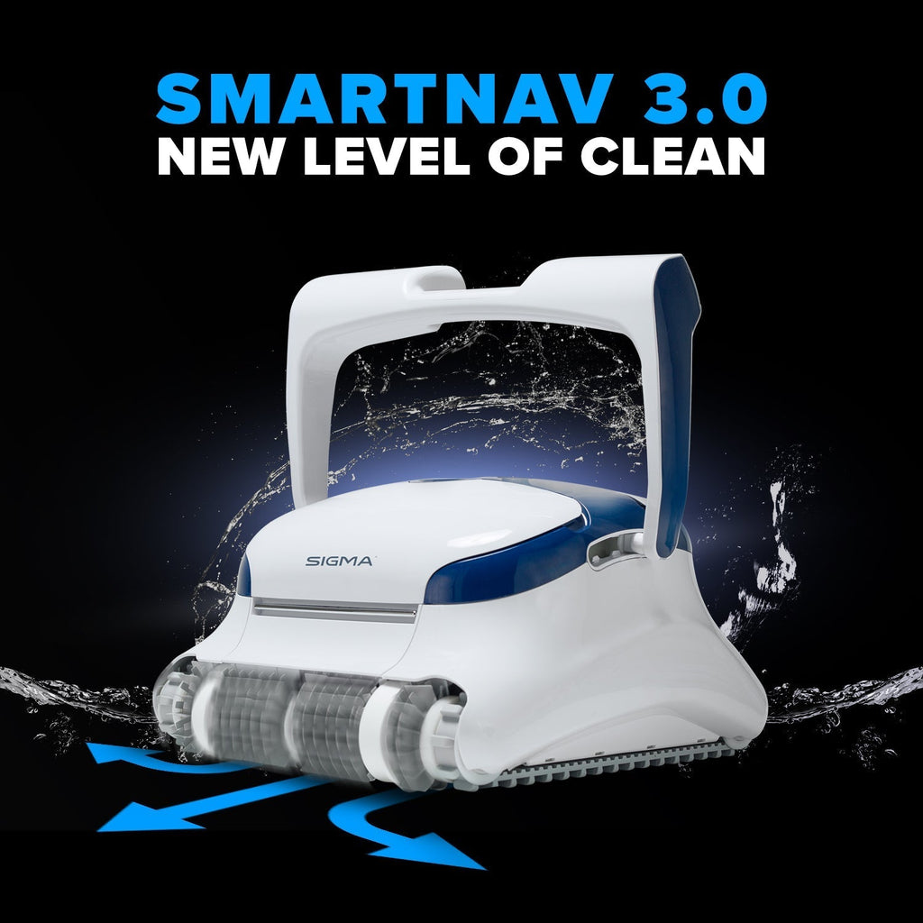 Dolphin Sigma Robotic Pool Cleaner with Gyroscope, Wi-Fi, Oversized Filters, & 3 Year Warranty