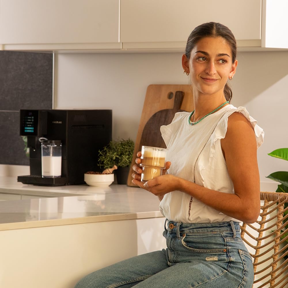 Cecotec Cremmaet Compactccino Kaffeevollautomat, 19 Bar, mit Mahlwerk
