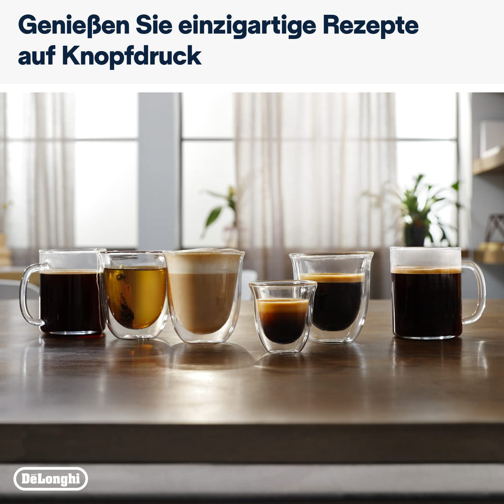De'Longhi Magnifica Evo Kaffeevollautomat mit 5 Direktwahltasten, Silber/Schwarz