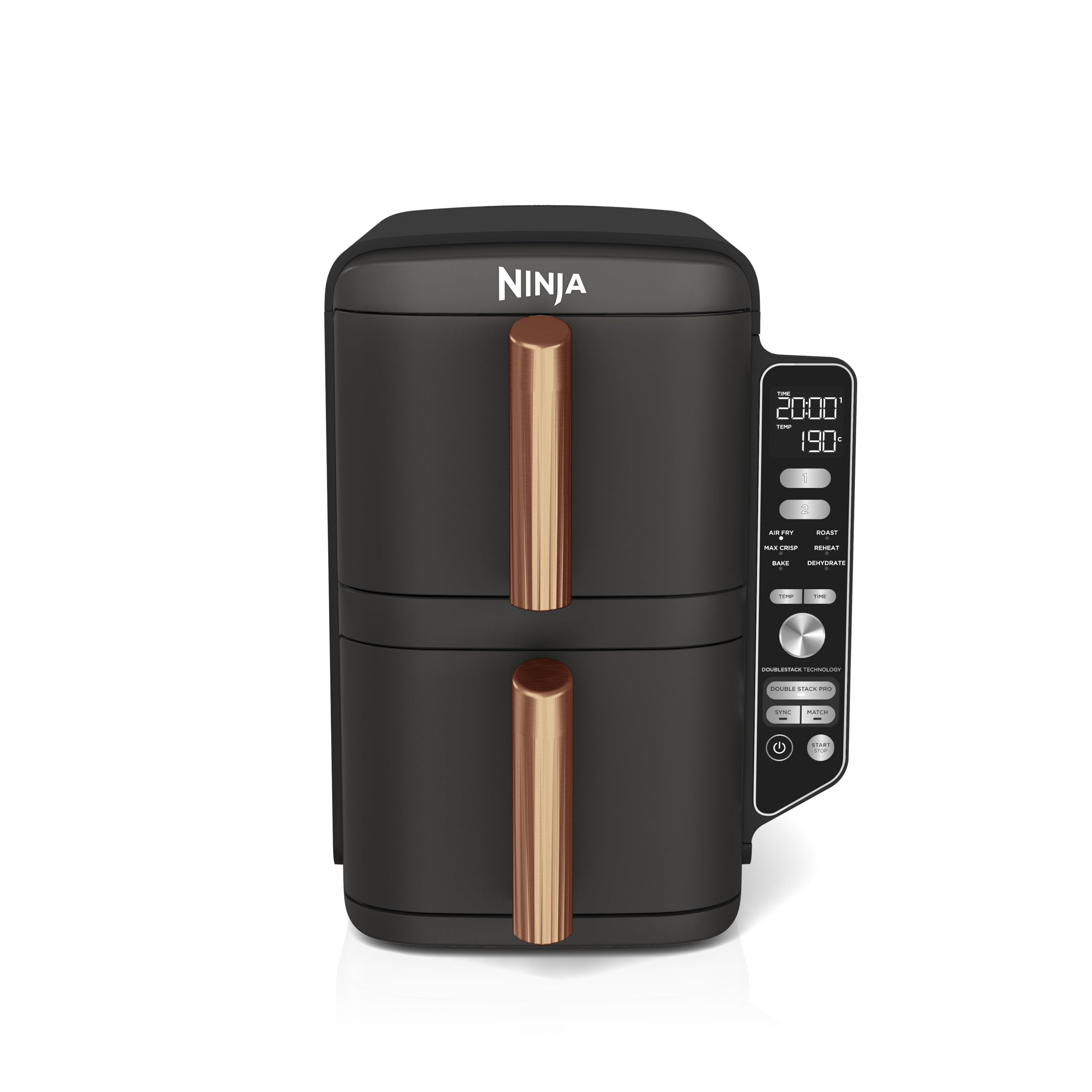 Ninja Double Stack XL Heißluftfritteuse, 9,5L, 2 Schubladen, 6 Funktionen