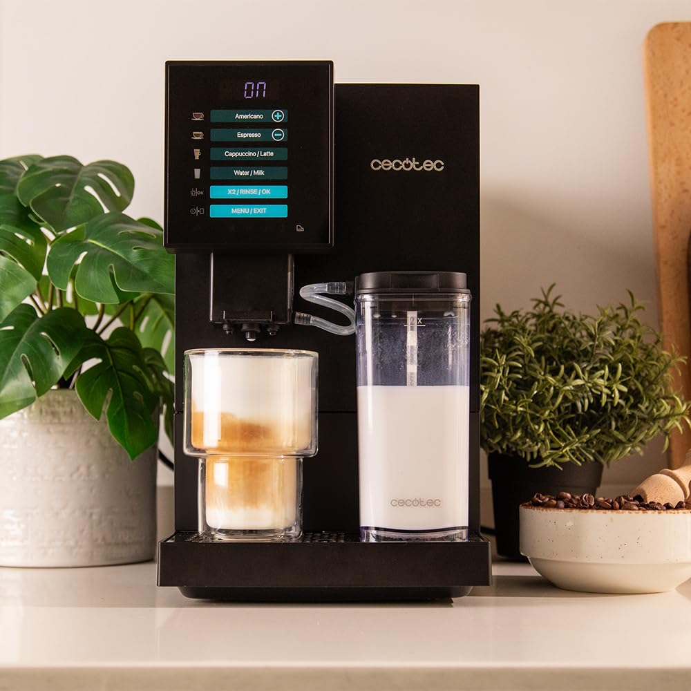Cecotec Cremmaet Compactccino Kaffeevollautomat, 19 Bar, mit Mahlwerk