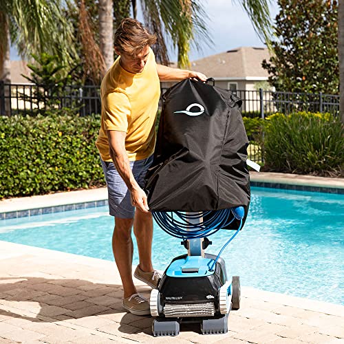 Dolphin Nautilus CC Robotic Pool Vacuum Cleaner with Universal Caddy and Classic Caddy Cover