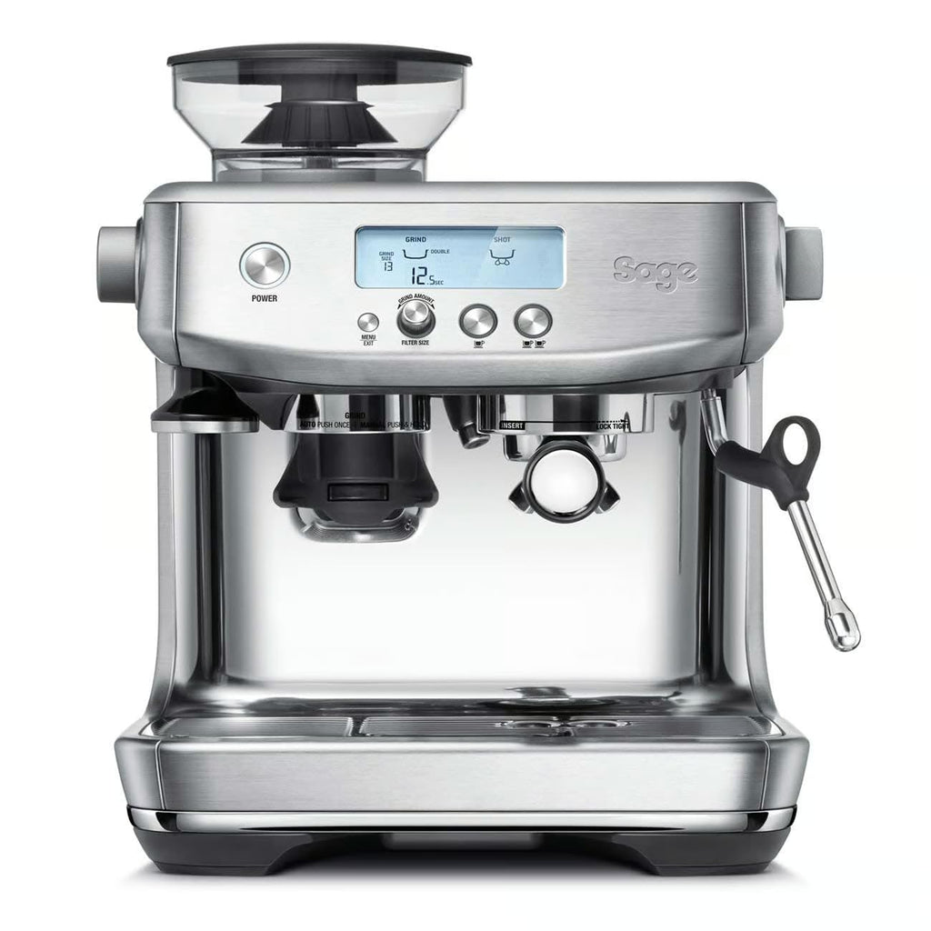 Sage Barista Pro Siebträgermaschine mit Mahlwerk und Schnellaufheizung