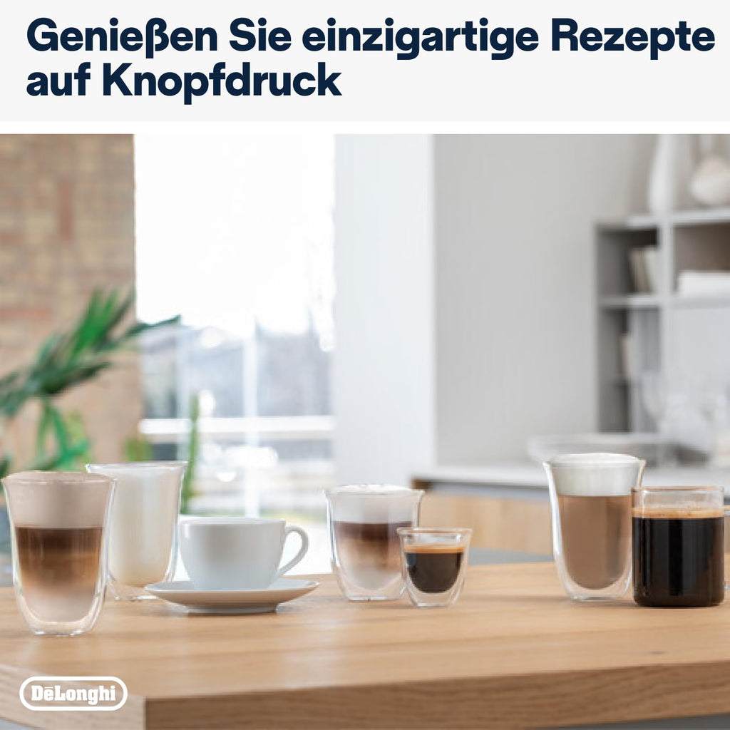 De'Longhi Eletta Evo Kaffeevollautomat mit LatteCrema System & LCD, Schwarz