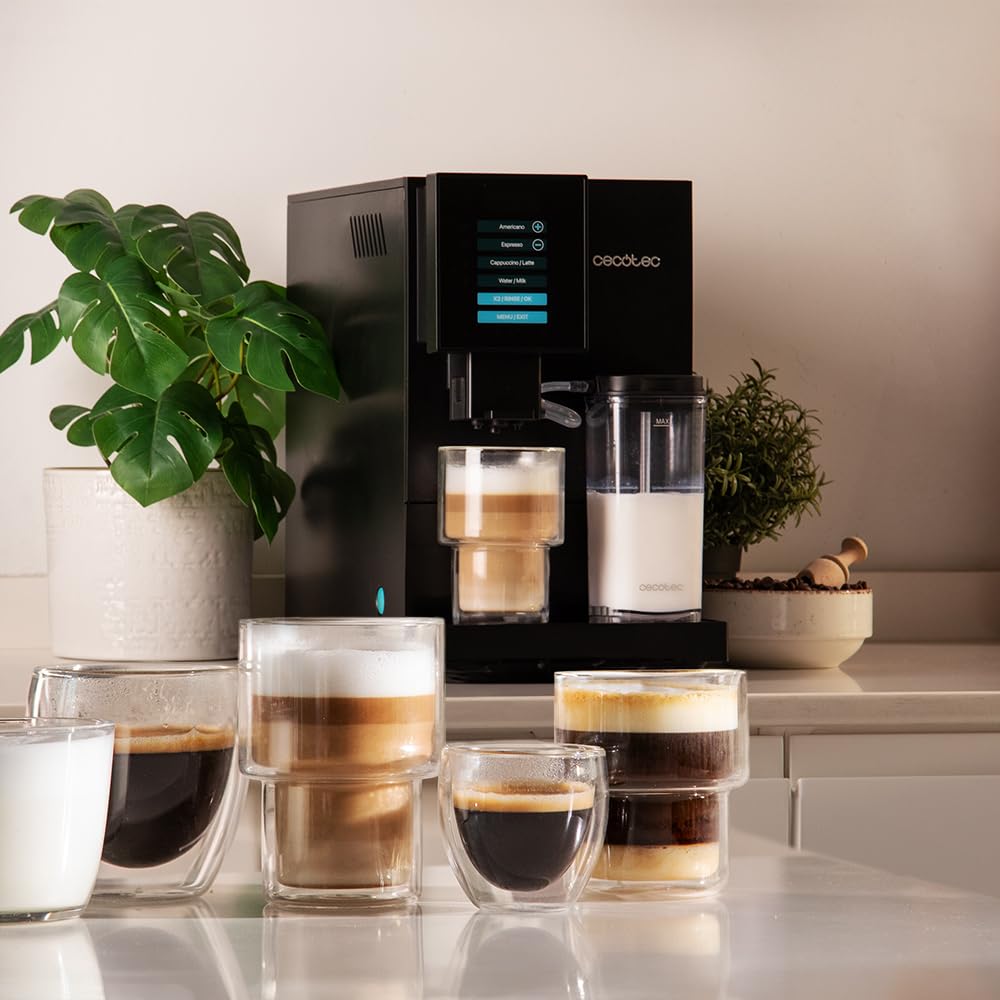Cecotec Cremmaet Compactccino Kaffeevollautomat, 19 Bar, mit Mahlwerk