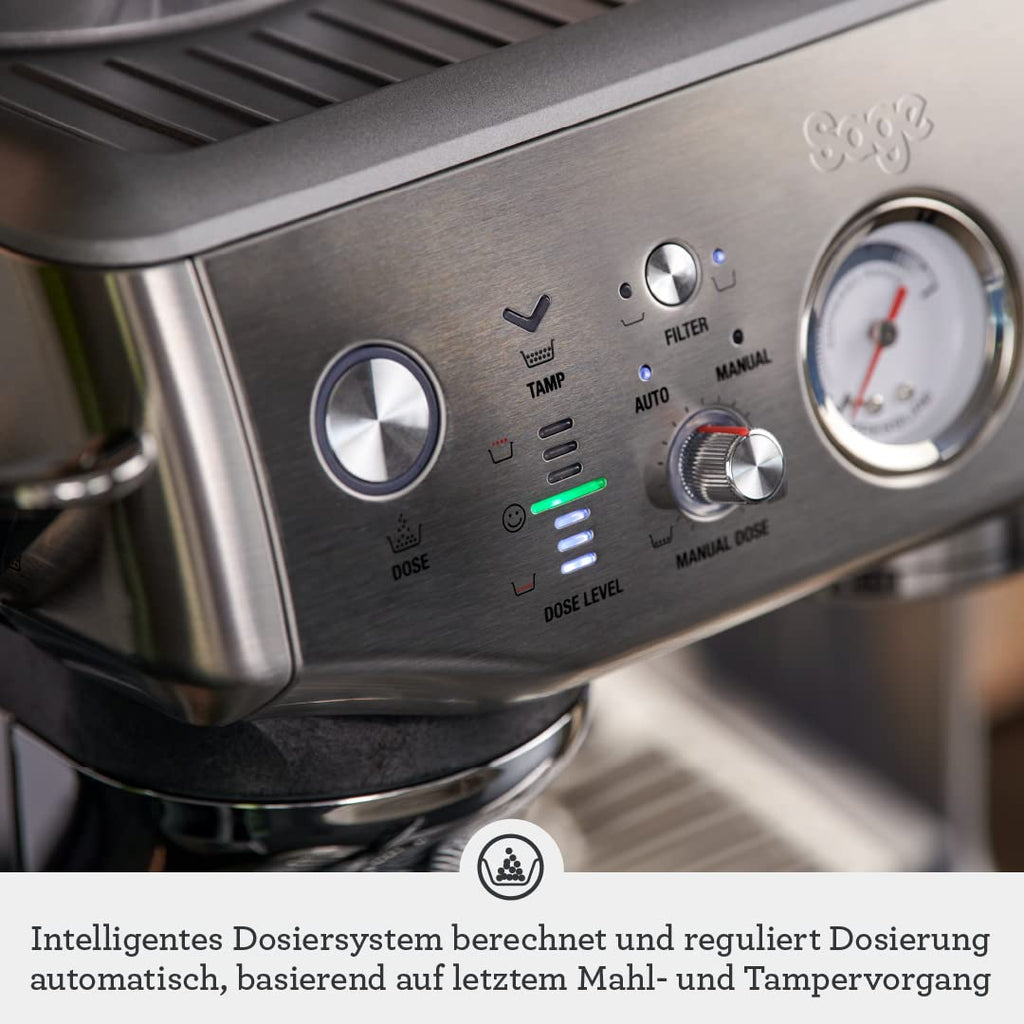 Sage Barista Express Impress Siebträger mit Automatischem Tamper & Mahlwerk