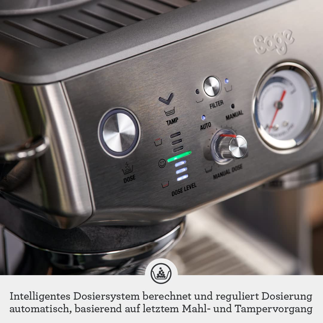 Sage Barista Express Impress Siebträger mit Automatischem Tamper & Mahlwerk