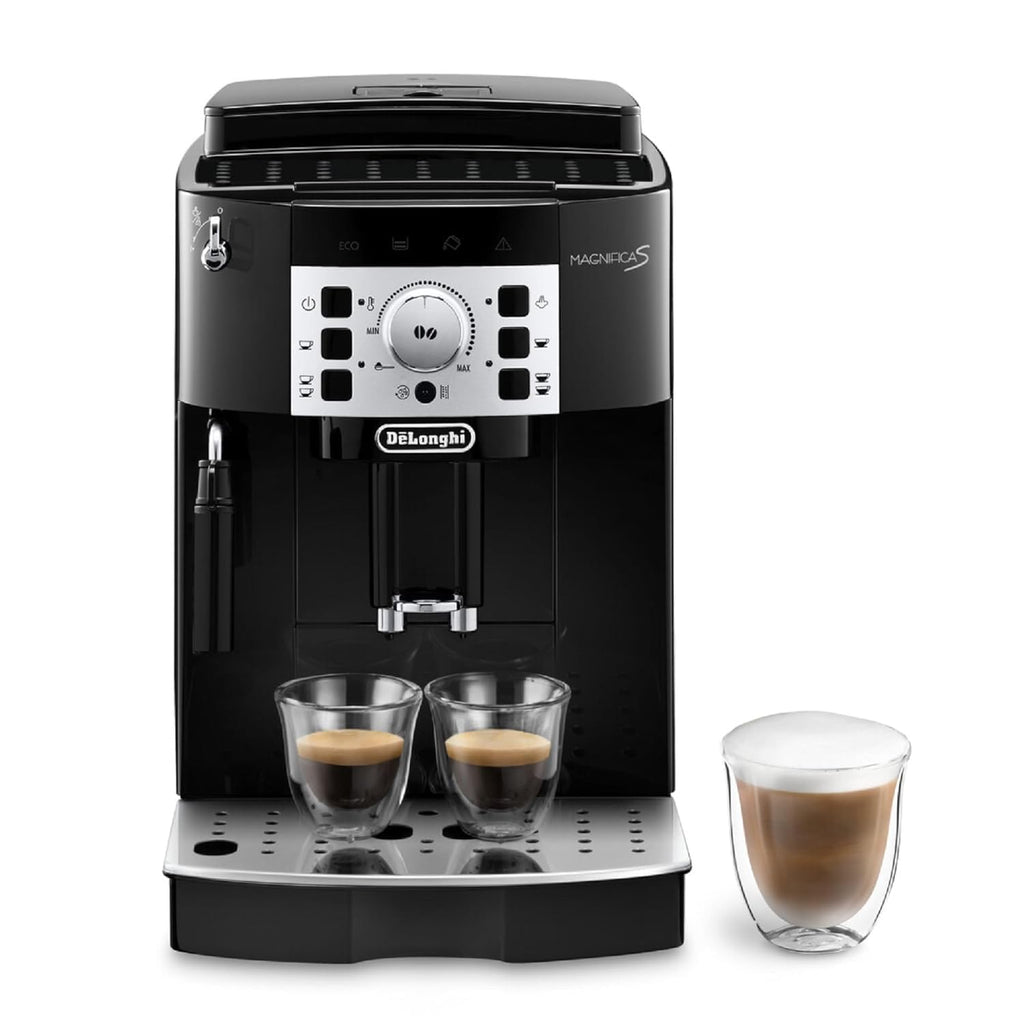 De'Longhi Magnifica S Kaffeevollautomat mit Milchaufschäumer, Schwarz/Silber