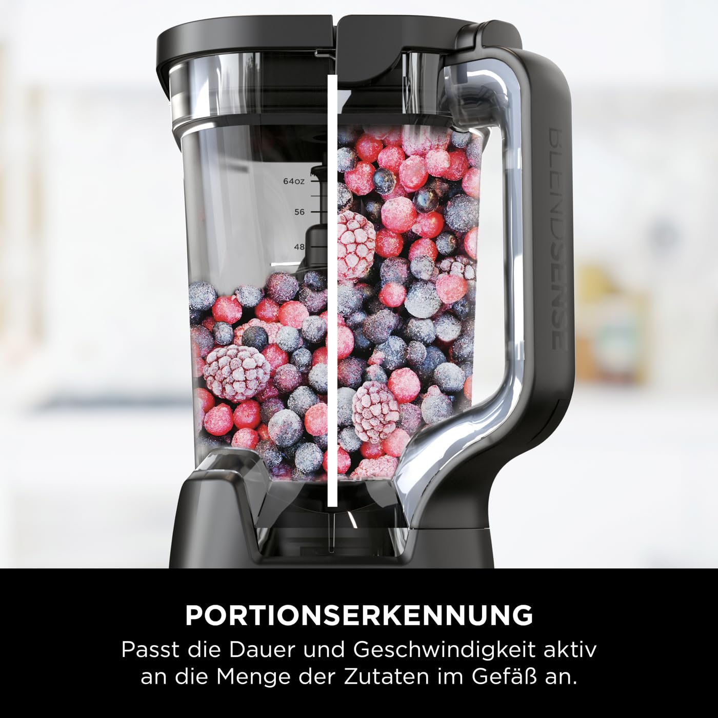 Ninja 2-in-1 Detect Power Mixer Pro, 1200W, mit Krug & Single-Serve Tassen, Schwarz