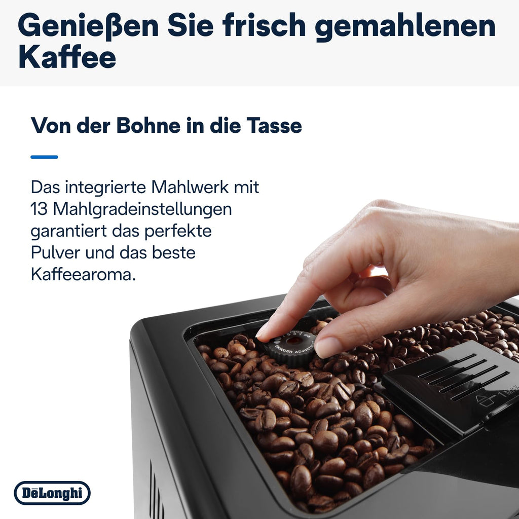 De'Longhi Eletta Evo Kaffeevollautomat mit LatteCrema System & LCD, Schwarz