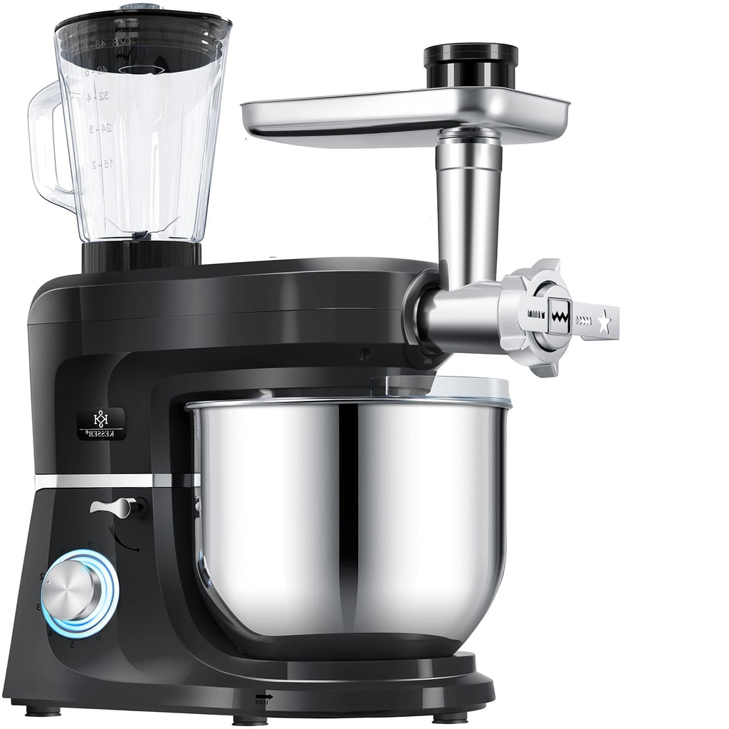 KESSER 3-in-1 Küchenmaschine, 5,5L, mit Fleischwolf & Entsafter, Pastaformen, Zubehör-Set