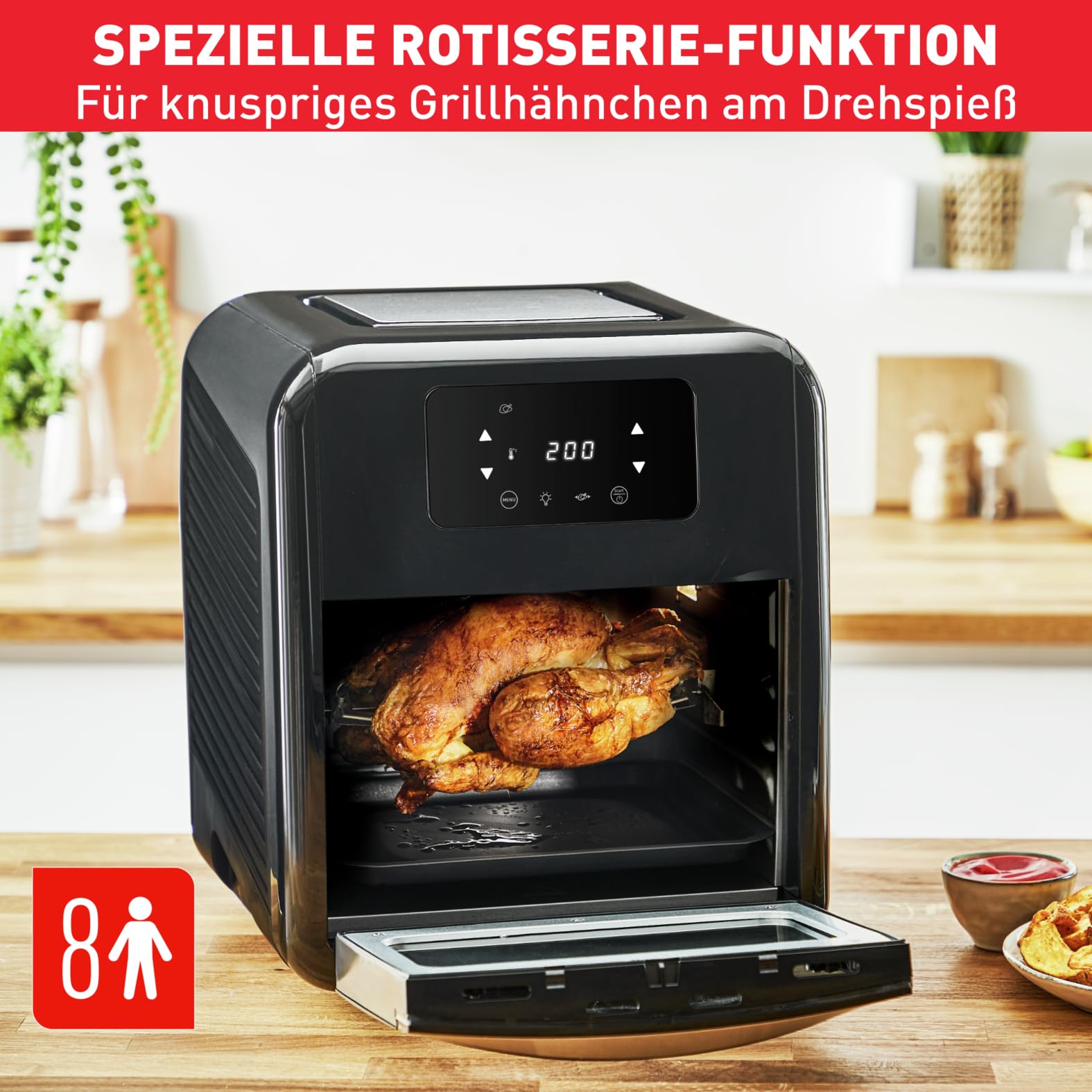 Tefal Easy Fry Oven & Grill 9-in-1 Heißluftfritteuse, 11L, 7 Teile