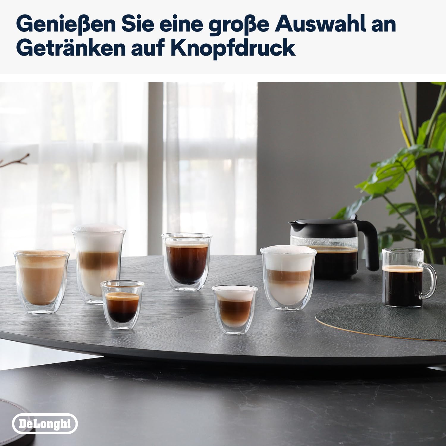 De'Longhi Dinamica Plus Kaffeevollautomat mit LatteCrema Hot & TFT Display