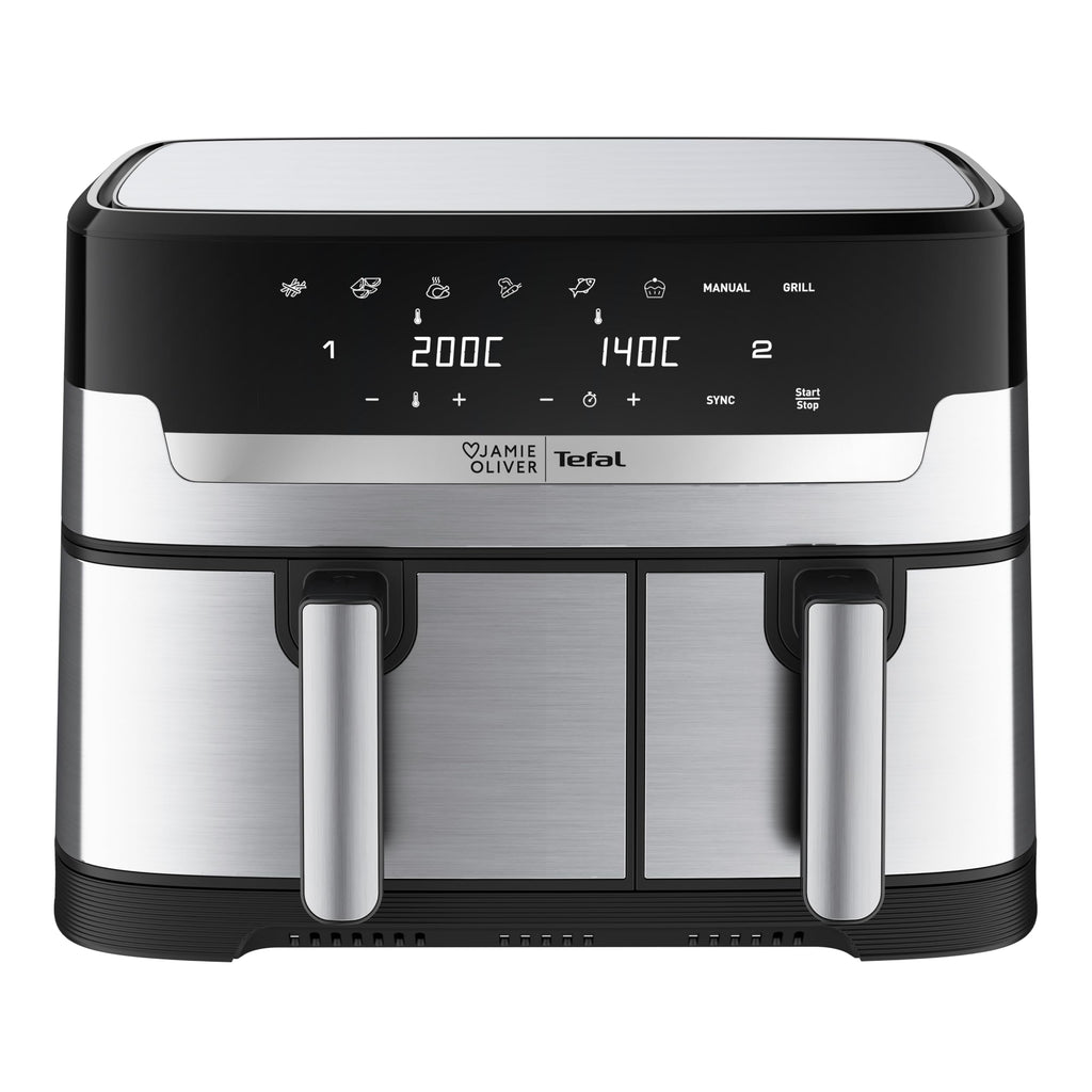 Jamie Oliver by Tefal Dual Drawer Heißluftfritteuse, 8,3L, 2 Zonen