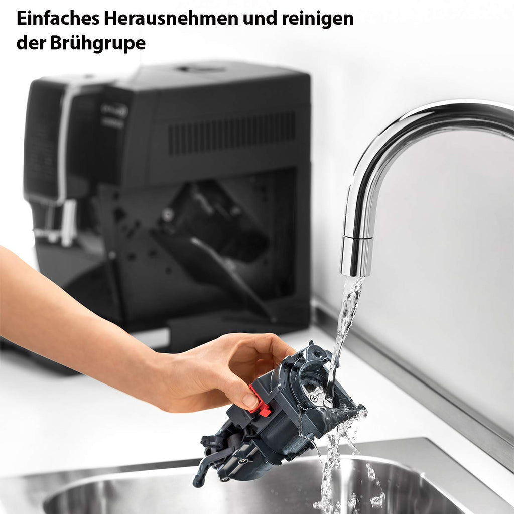 De'Longhi Dinamica Kaffeevollautomat mit LatteCrema System, Digitaldisplay, Schwarz