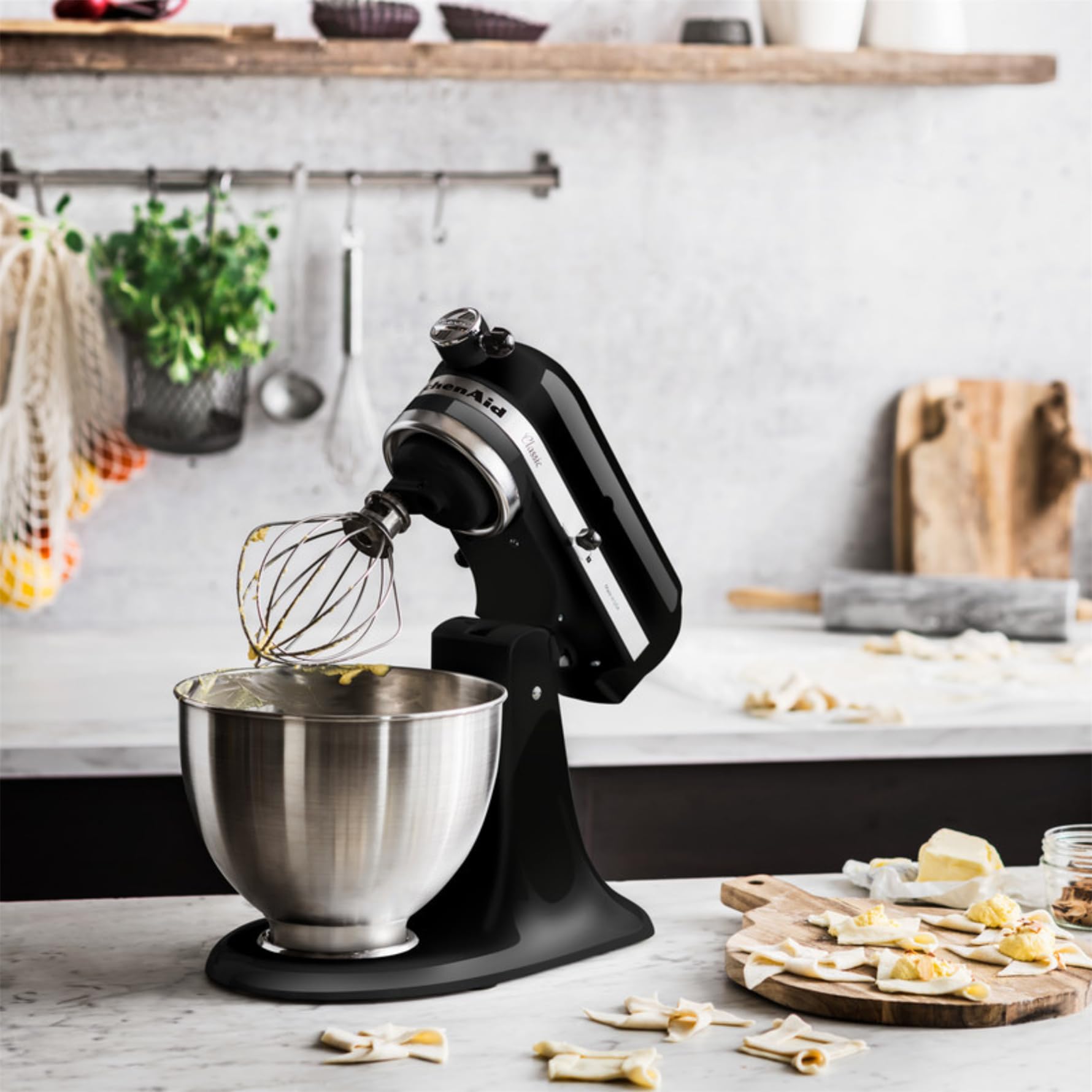 KitchenAid KÜCHENMASCHINE MIT KIPPBAREM MOTORKOPF 4,3 L – CLASSIC - Onyx schwarz 5K45SSEOB
