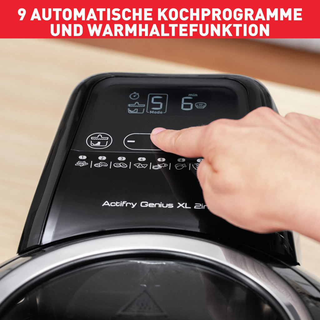 Tefal ActiFry Genius XL 2in1 Heißluftfritteuse mit Rührarm, 1,7kg
