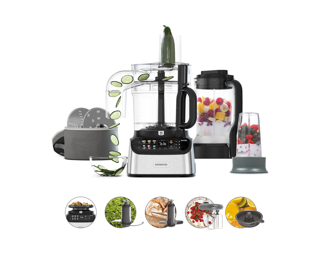 Kenwood MultiPro OneTouch Küchenmaschine, 3-in-1, 12 Zubehör, integrierte Waage, 1000W