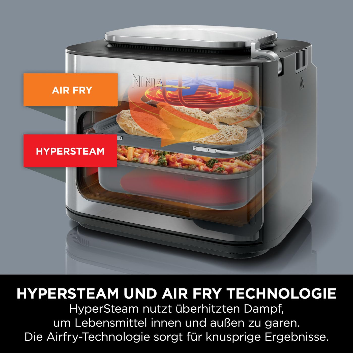 Ninja Combi 12-in-1 Multikocher, Ofen & Heißluftfritteuse, 30L, inkl. Zubehör