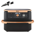 Ninja Foodi FlexDrawer Dual Zone Heißluftfritteuse, 10,4L, 7-in-1, Schwarz/Kupfer
