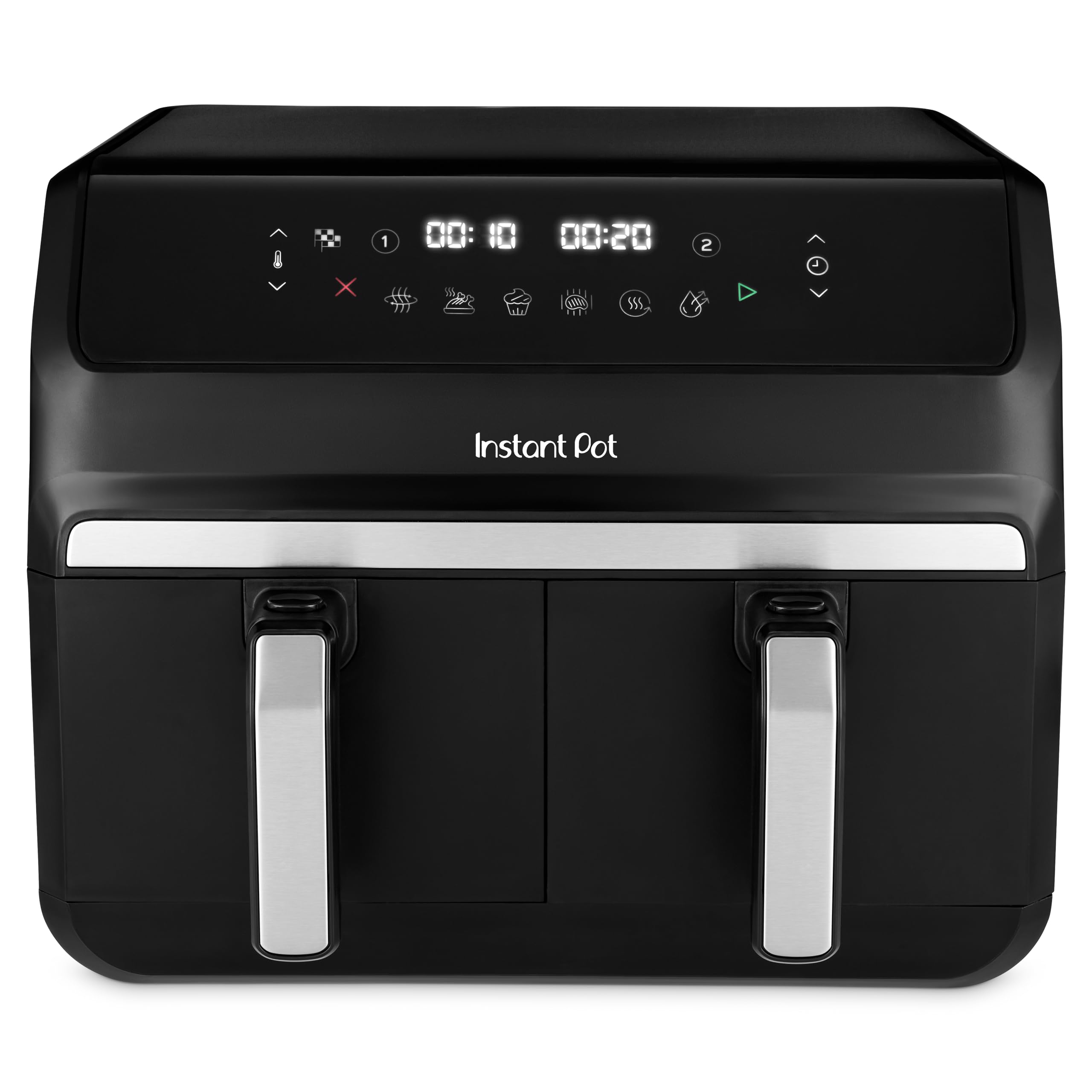 Instant Pot Vortex Dual Heißluftfritteuse, 8L, 2x 4L Körbe, 8-in-1, Familiengröße