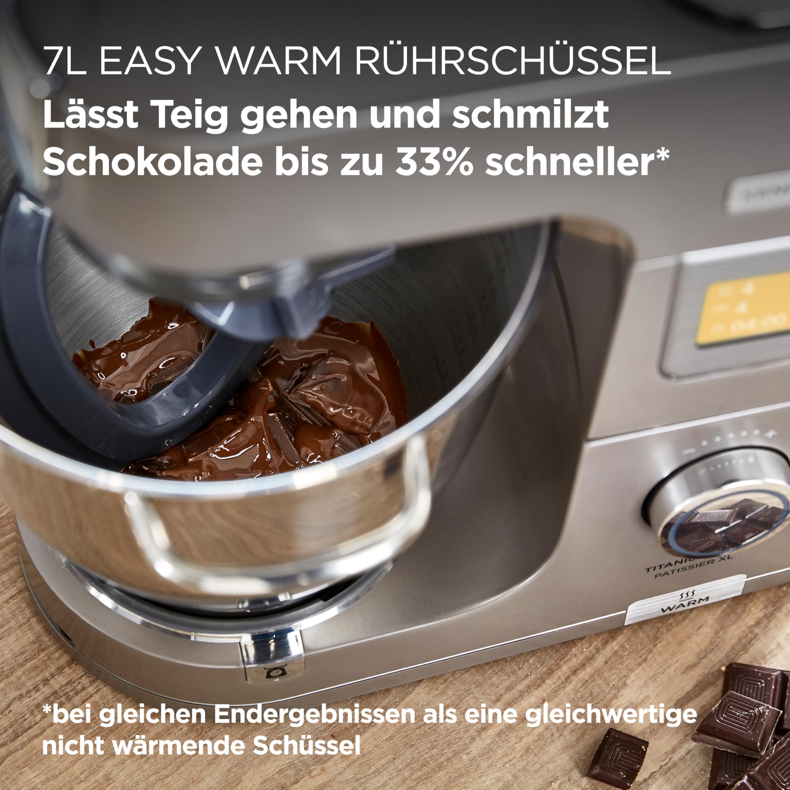 Kenwood Titanium Chef Patissier XL Küchenmaschine, 7L Schüssel mit Wärmefunktion, 1400W